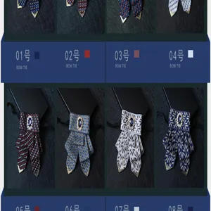 Men suit shirt bow tie gentleman wedding business formal wear stylish collar flower accessory