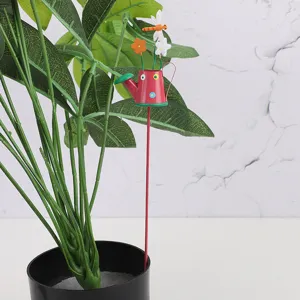 Decorative metal watering can garden stake plant pot decoration micro landscape accessory