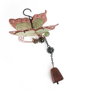 Luminous Butterfly Wind Chime Fluorescent Acrylic Hanging Ornament Indoor Outdoor Decor