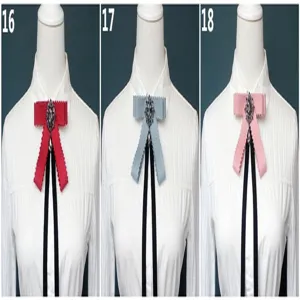 College style bow tie ribbon for women uniform student professional shirt accessories