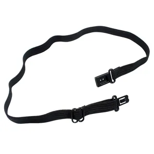 Schwarze elastische Verlängerung für JK Schleife, verstellbare Schnalle für den Alltag.