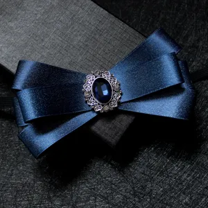 Herren Formale Fliege Strass Kristall Schleife Anzug Hemd Hochzeit Bräutigam Brosche Zubehör Band Schleifen