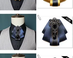 Elegante papillon in strass da uomo, accessorio per colletto ideale per matrimoni ed eventi formali.