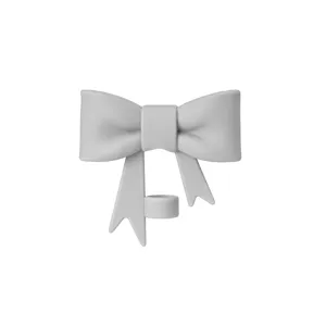 Large silicone bow straw cover cap for 10mm reusable glass straws tumbler accessories