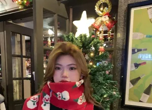 Christmas scarf women winter warm cashmere feel red holiday gift muffler soft stylish daily wear