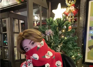 Christmas gift women scarf 2025 new imitation cashmere warm winter outdoor travel neckerchief