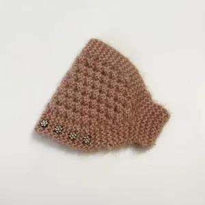 Handmade knitted winter wide headband and scarf for women thick warm hair accessory