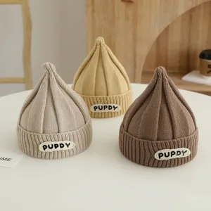 Lindo sombrero de punto para bebé otoño invierno recién nacido gorro de lana cálido