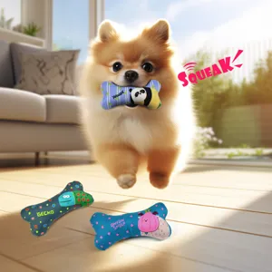 Cute puppy chew toy bone shaped dog molar toy pet interactive toy cleaning teeth pet supplies