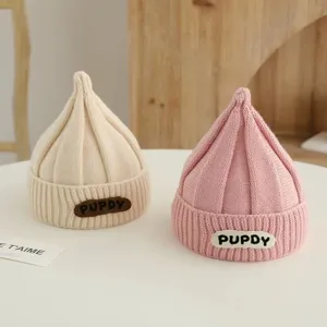 Lindo gorro de punto para bebé recién nacido otoño invierno gorro cálido tierno set
