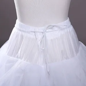 White A-line bridal petticoat crinoline underskirt fluffy wedding dress lolita cos costume.