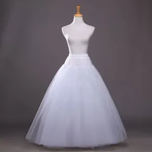 White A-line bridal petticoat fluffy wedding dress crinoline skirt for Lolita cos apparel