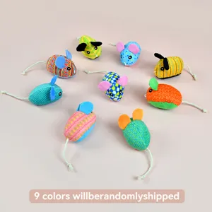 colorful plush mouse cat toys detail shot interactive pet supplies play small animals