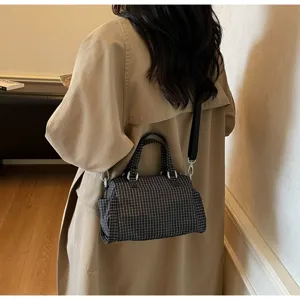 Casual ruitjes schoudertas stijlvolle crossbody handtas voor dames herfst dagelijks gebruik