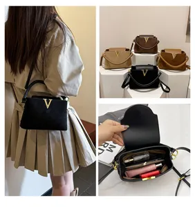 Crossbody bag for women autumn new fashion simple commuter single shoulder vintage handbag