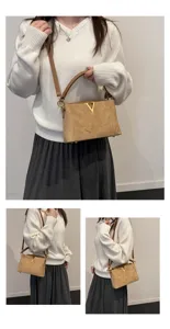 Fashion casual retro suede shoulder bag women's autumn new commuter crossbody handbag