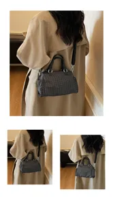 Gekruiste casual schoudertas voor dames, stijlvolle handtas, minimalistische dagelijkse tote tas.