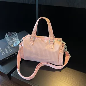 Casual Canvas Tote Tas Ruitjes Retro Schoudertas Mode Woon-Werk Handtas Dagelijkse Crossbody Tas Voor Dames