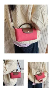 Bolso bandolera de ante para mujer elegante estilo retro otoño moda bolso chic nuevo