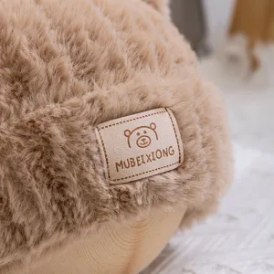 Kids Winter Warm Plush Bear Hat Cute Korean Style Soft Windproof Hat For Kids Wear
