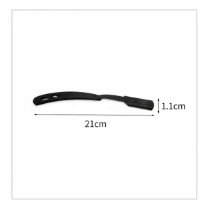 Volledig stalen handmatig scheermes voor baard en haar, 21cm zwarte vintage vouwscheermes.