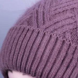 Donna inverno caldo spesso lavorato a maglia cappello di lana, morbido accogliente berretto.
