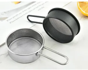 Setaccio per farina in acciaio inox a maglia fine utensile da forno colino da cucina.