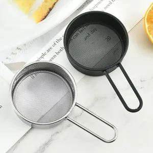 Setaccio per Farina in Acciaio Inossidabile Strumento da Forno Portatile Setaccio da Cucina a Maglia Fine per Zucchero