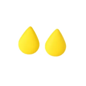 Yellow drop acrylic stud earrings minimalist geometric design daily wear fashion jewelry
