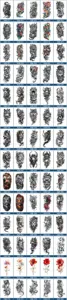 Adesivo per tatuaggio temporaneo impermeabile per braccio e gamba con bellissimi motivi.