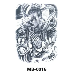 Grande adesivo per tatuaggio impermeabile design divinità mitologica schiena intera
