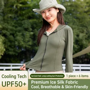 Women's slim fit UV protection hooded sun protection jacket summer outdoor travel