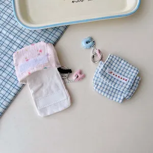 Mini stoffen oortelefoon opbergtas draagbare stofdichte beschermhoes schattig ontwerp