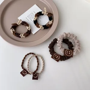 Chouchous tressés style coréen élastiques mignons pour queue de cheval accessoires cheveux