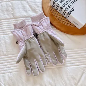 Winter warm waterproof gloves, anti-slip touchscreen design, fleece lined for outdoor cycling.