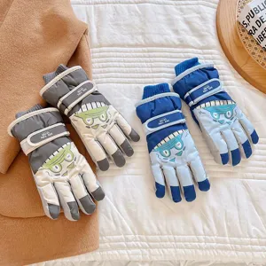 Children waterproof ski gloves winter warm thick boys girls snow sports windproof 8-12 years