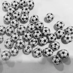 20mm harz strass fußball perlen diy chunky perlen lose bastelperlen für schmuck