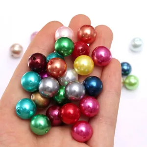 Bunte ABS Kunststoff Perlen Imitation Perlen für DIY handgemachte Schmuck Details.
