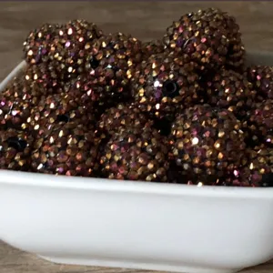 Chunky Strass Harskralen Sprankelende AB Kleur Ronde Bal Losse Kralen Voor DIY Sieraden Maken Knutselaccessoires