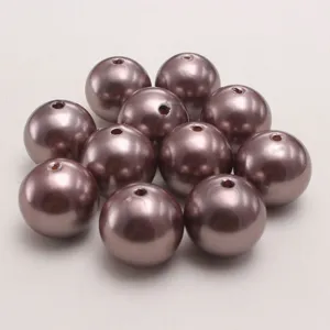 Perles Artificielles en Plastique Café Doré Perles en Vrac pour Fabrication de Bijoux Fait Main DIY Décoration d'Artisanat