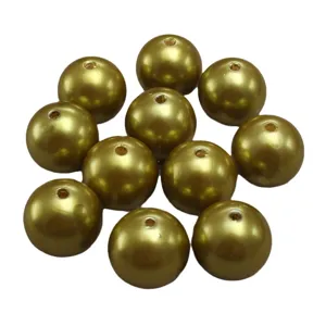 Hellolivgrüne ABS Perlen Imitation lose DIY Perlen für die Schmuckherstellung 6-30mm rund