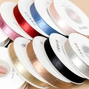 1.5cm double-sided shiny velvet ribbon gloss satin webbing diy hair bow material craft