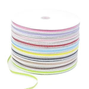 Nastro profilo pied de poule 1cm nastro poliestere colorato per fai da te confezione regalo cucito
