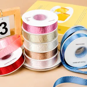 Double Sided Shiny Velvet Ribbon Glossy Satin Ribbon For DIY Bow Hair Accessories Garment Trims Gift Packaging