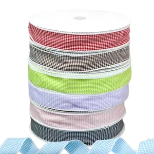4cm houndstooth lint voor cadeauverpakking bloemendetails en DIY handgemaakte naai-accessoires.
