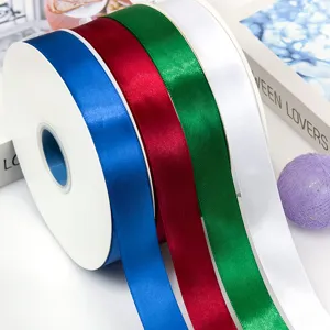 Rotoli di nastro in raso da 2.5cm per confezioni regalo, dolci, decorazioni floreali.