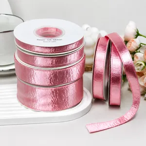 Doppelseitig Glitzerndes Samtband Rosa Satinband Für DIY Schleifen Haarschmuck Kleidung Kleidungsakzente Geschenkverpackung Handwerk