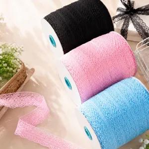 Lace Ribbon Trim Roll For DIY Craft Wedding Gift Box Packaging Cake Decorating Hair Bow Accessories Sewing Supply