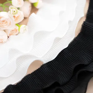 Nastro plissettato in chiffon a 3 strati per confezioni regalo fai da te e accessori.