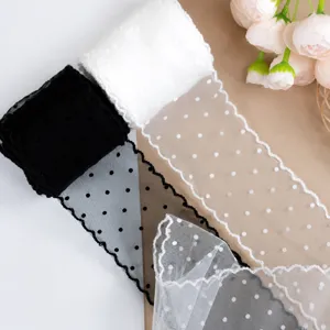 Bande de Dentelle Tulle Pois Ruban Polyester Pour Couture DIY Artisanat Vêtements Nœud Accessoires Cheveux Décoration